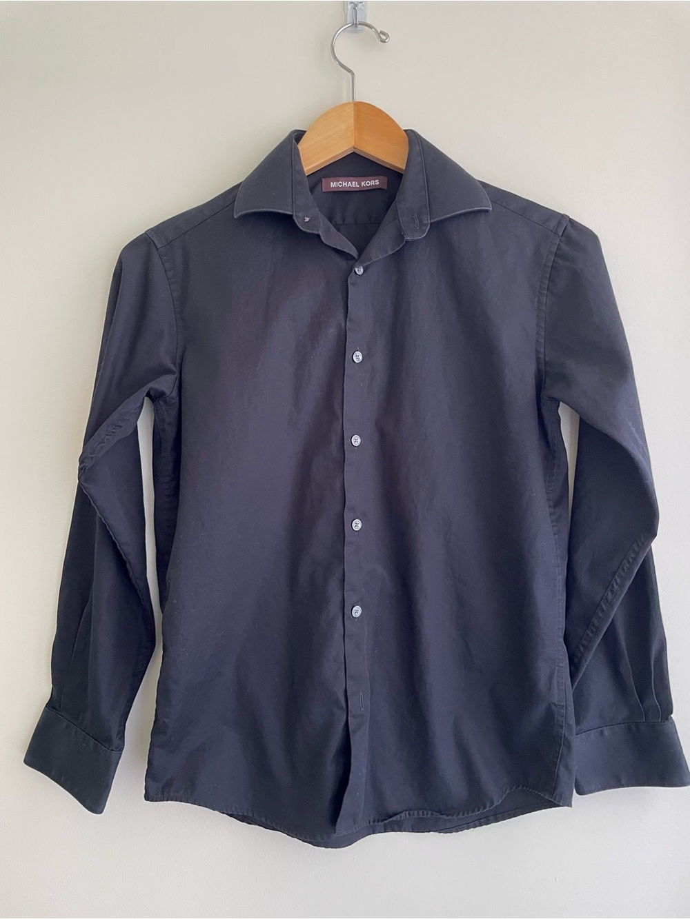 Michael Kors Boys 100% Cotton Long-Sleeve Special Occasion Button Dress Shirt